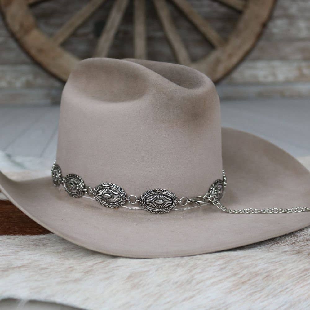 Antiqued Concho Hat Band – Briscoe