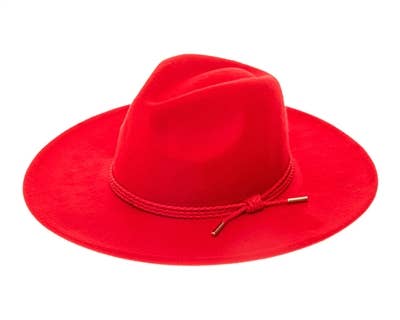 Vegan Felt Flat Brim Rancher Hat