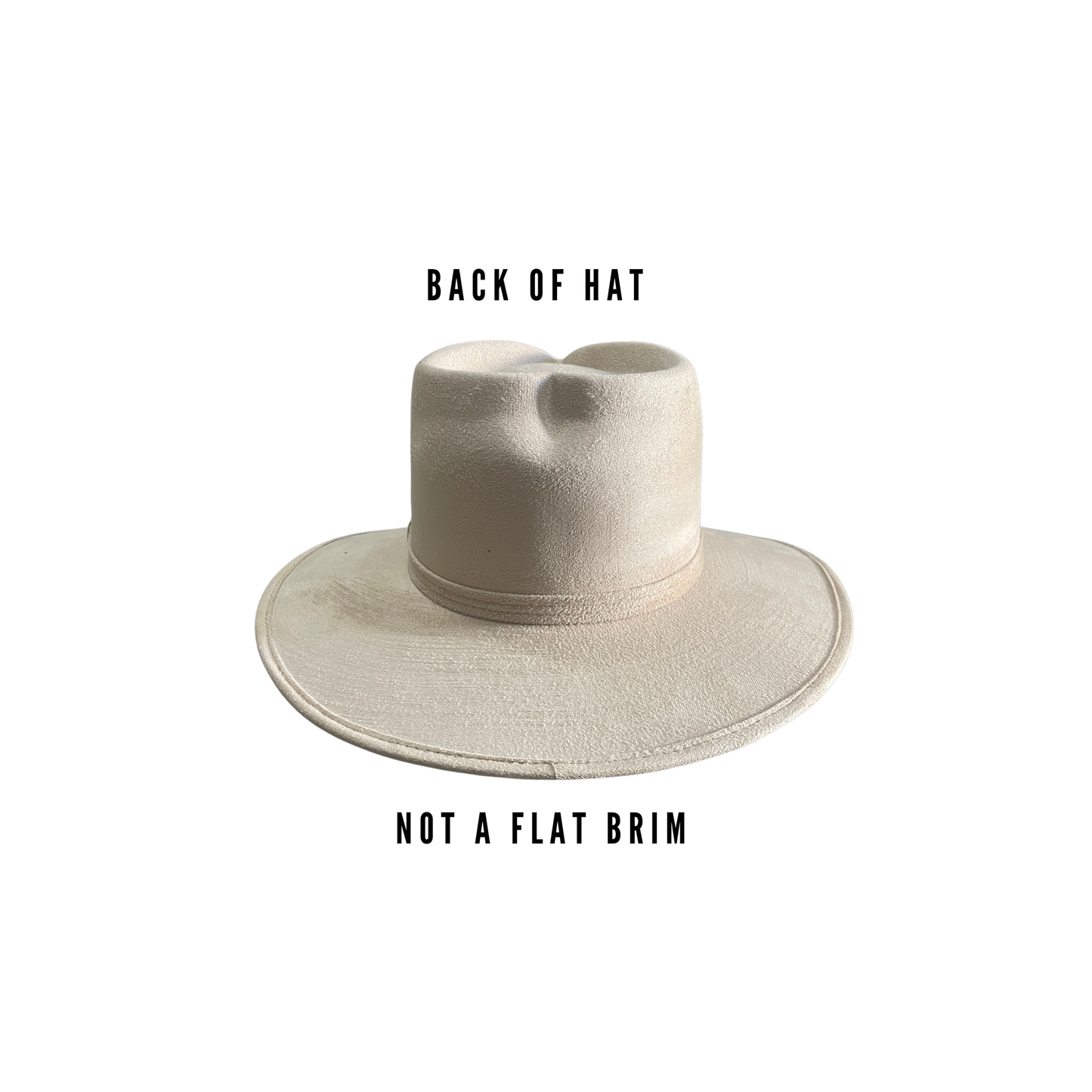 Vegan Suede Sweetheart Fedora Hat