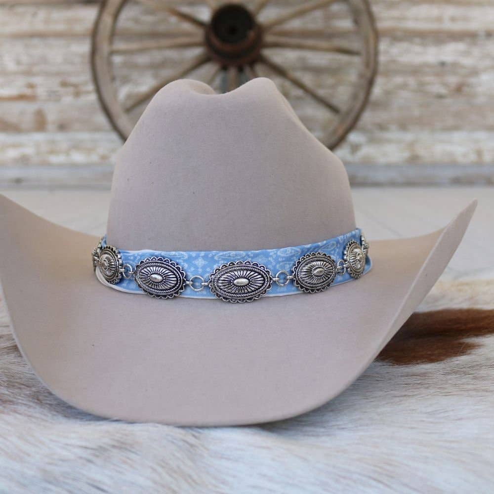 Antiqued Concho Hat Band – Briscoe