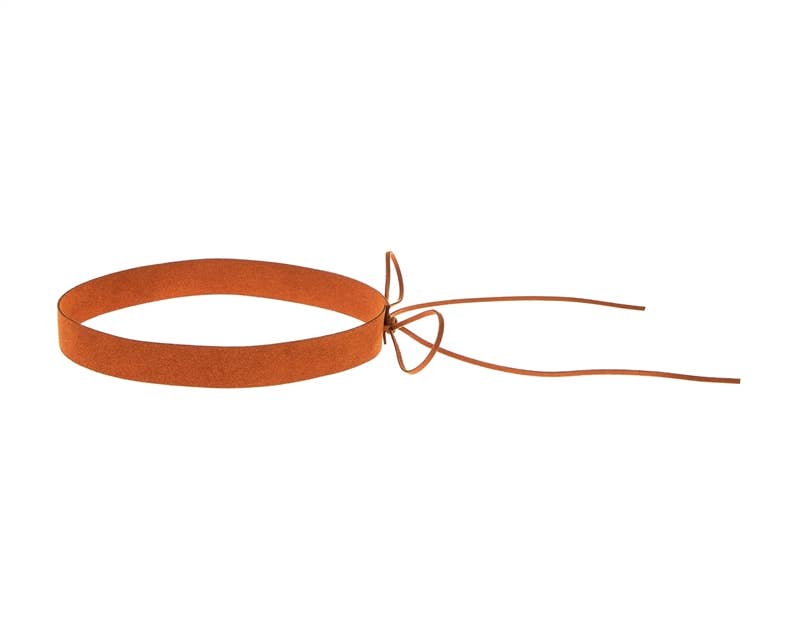 Hat Band - Brown Suede