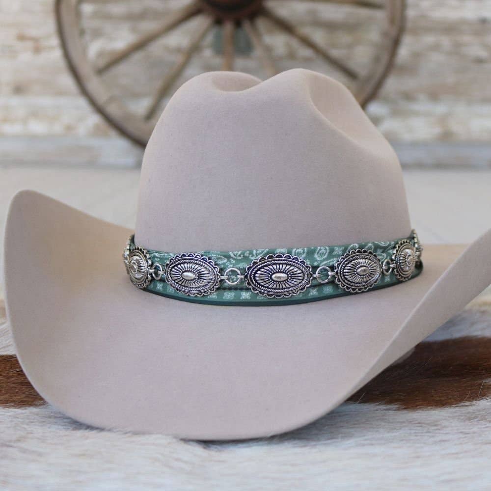 Antiqued Concho Hat Band – Briscoe