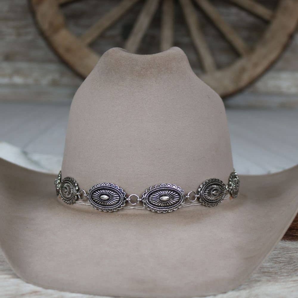 Antiqued Concho Hat Band – Briscoe