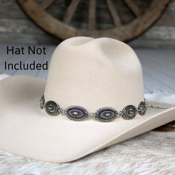 Antiqued Concho Hat Band – Briscoe
