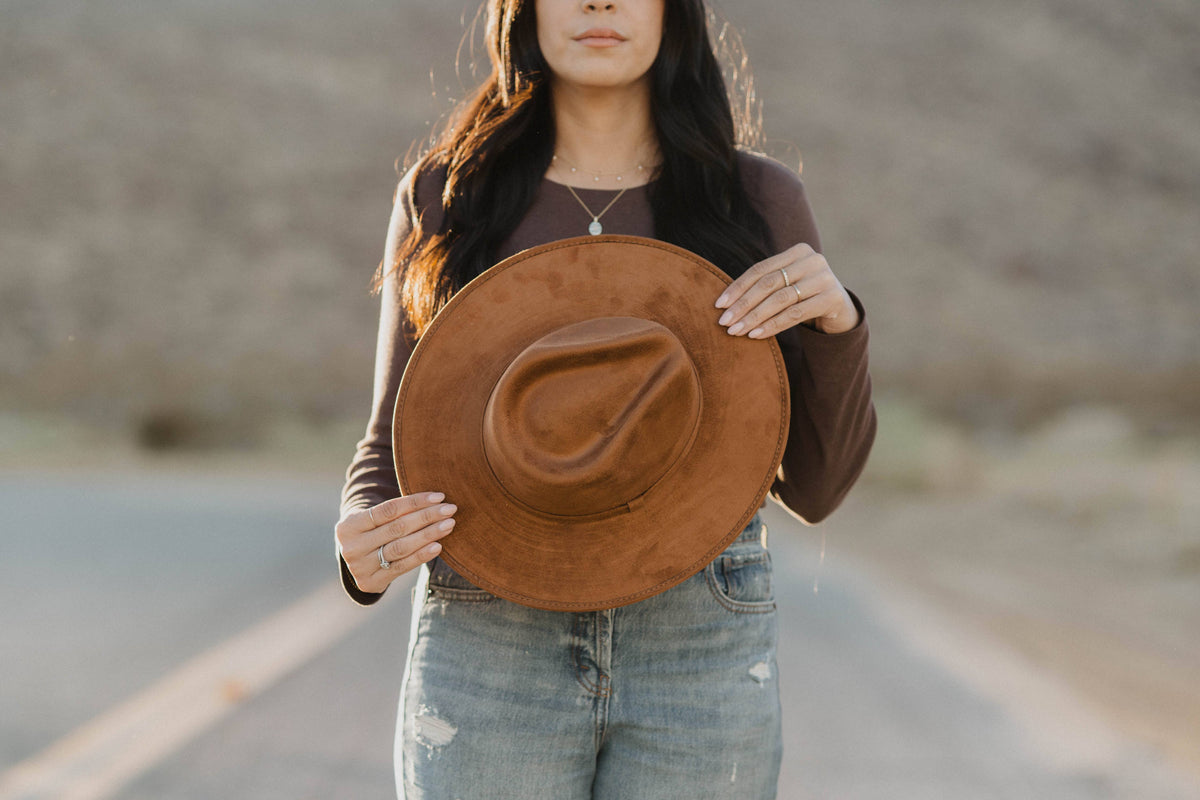 Vegan Suede Rancher Hat
