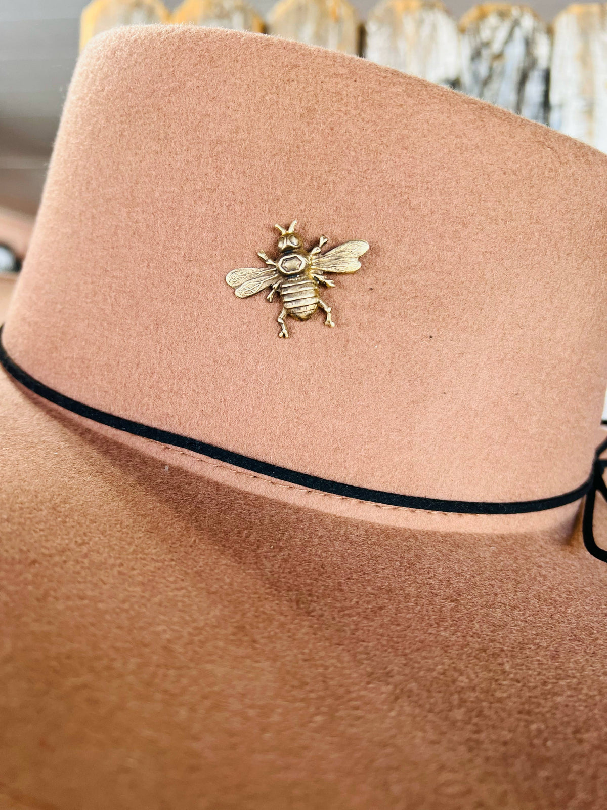 Brass Patina Bumble Bee Hat Pin Hat Bar