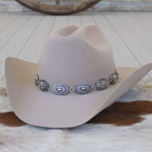 Antiqued Concho Hat Band – Briscoe