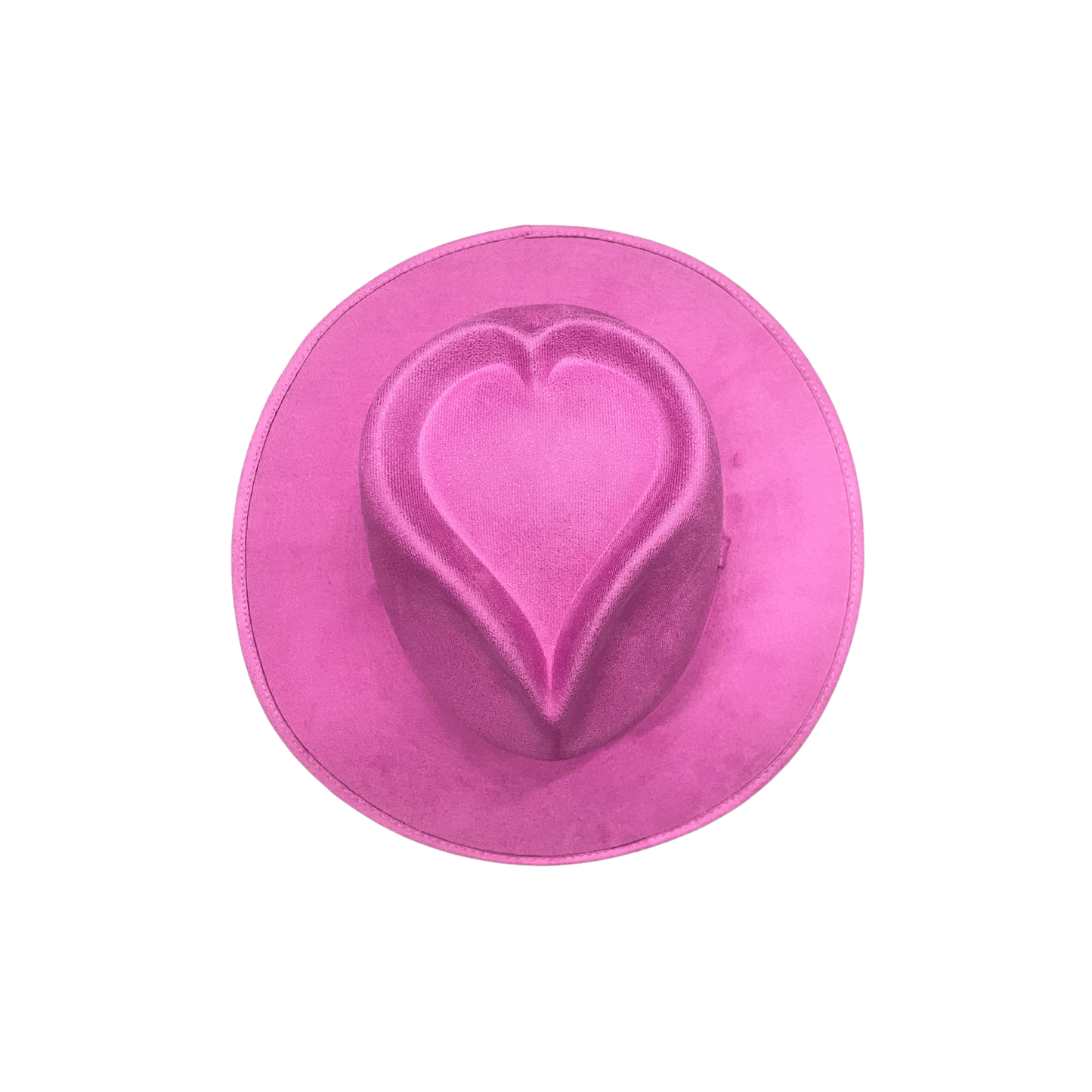 Vegan Suede Sweetheart Fedora Hat