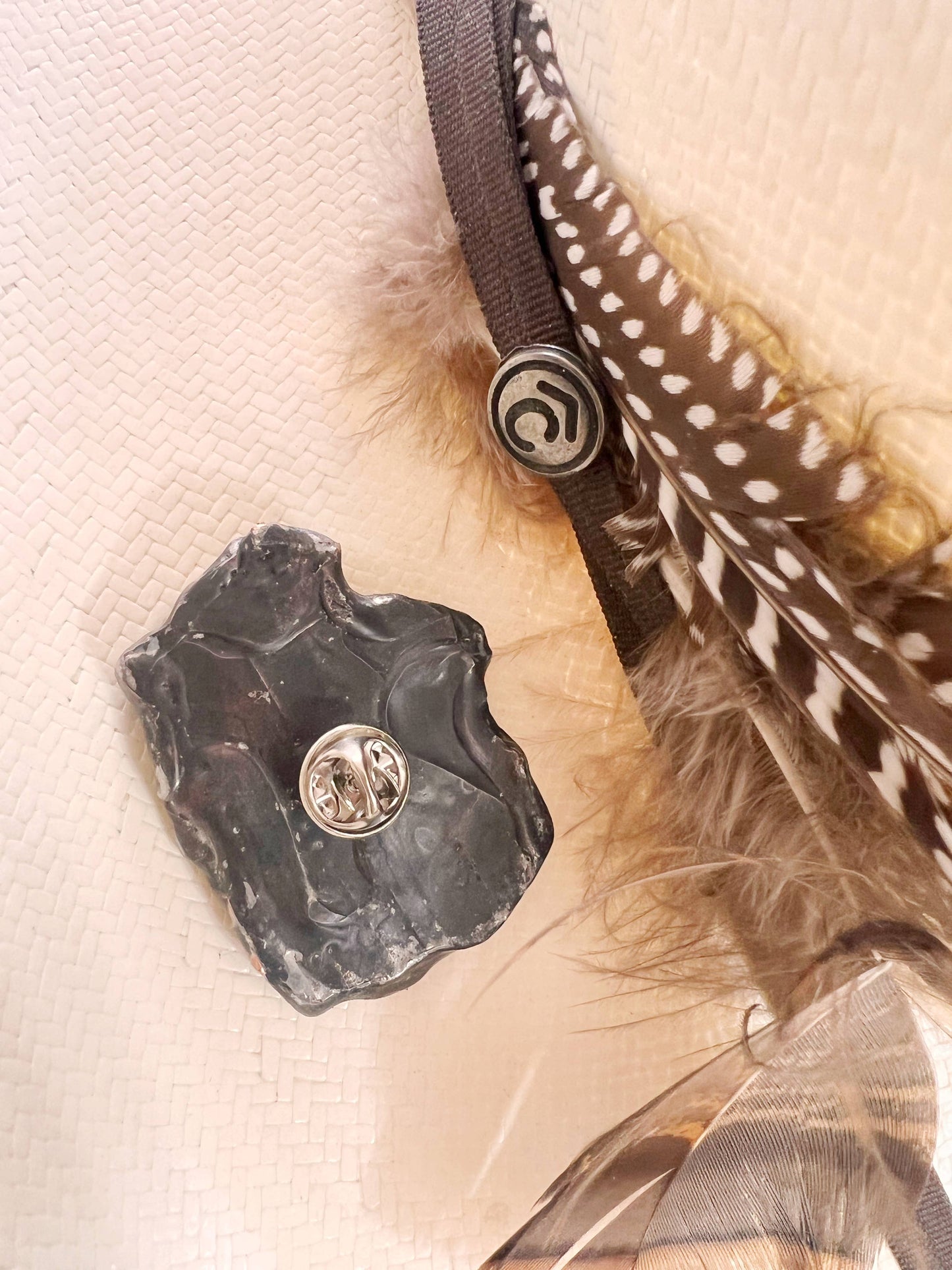 Bedazzle Agate Stone Hat Pin Hat Bar Western